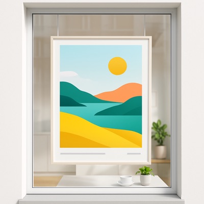 Plakate im Schaufenster