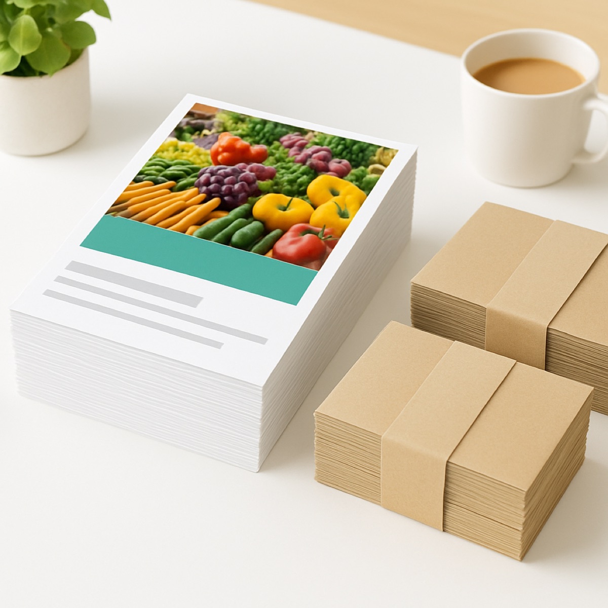 Flyer mit Haushaltsverteilung