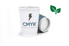 Becher Bio-Becher, doppelwandig