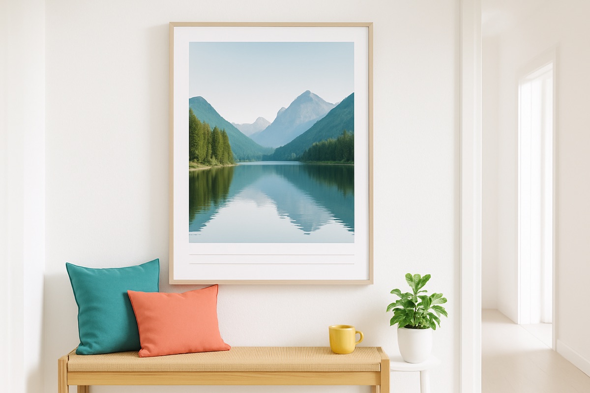 Fotoposter an der Wand