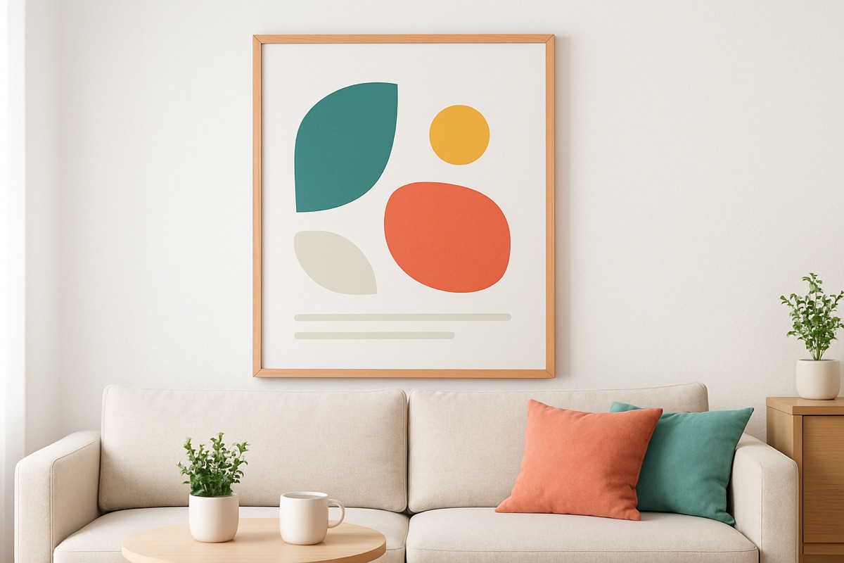 Poster im Wohnzimmer