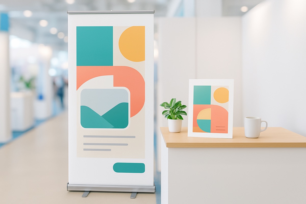 Roll-up am Messestand
